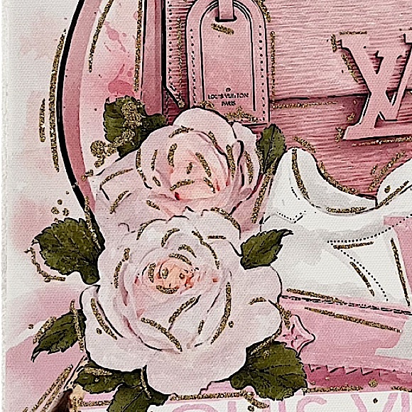 Design District Studio Designer Canvas Wall Art With Glitter NWT - Picture 2 of 3